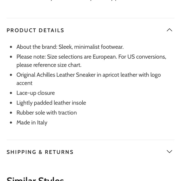 Common Projects Original Achilles Leather Sneaker - Picture 4 of 9